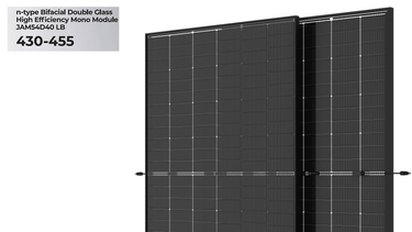 445W JA Solar monocrystalline Bifacial Double Glass solar panel